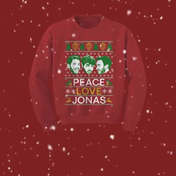Jonas Brothers Holiday Merch Crewneck - Picture 3 of 5